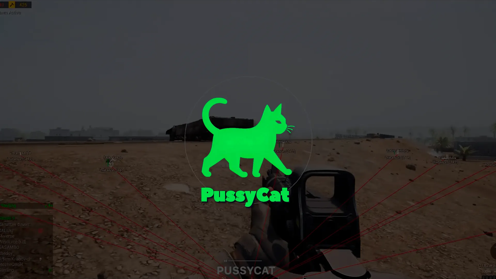 PussyCat — приватный чит для Squad с AIMBOT, ESP и защитой