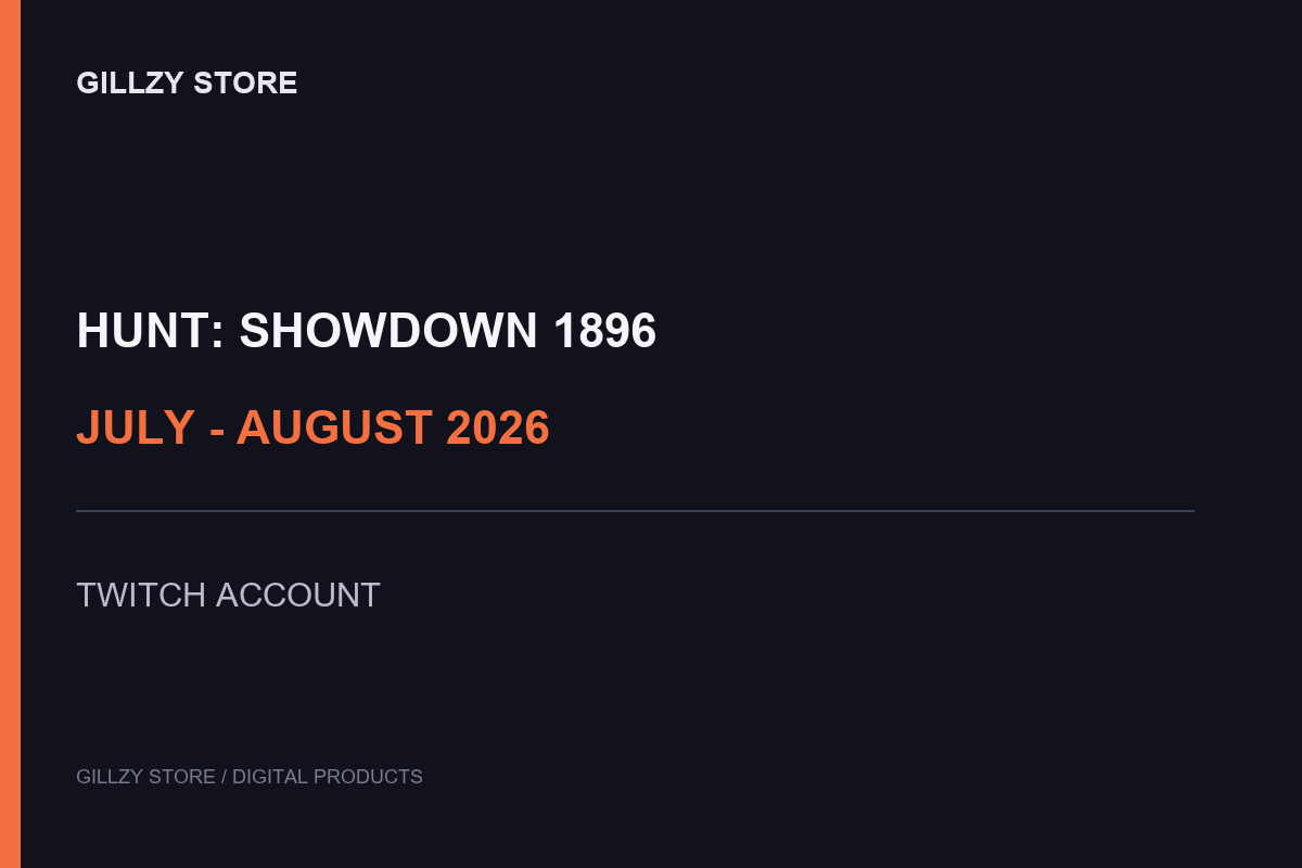 Hunt Twitch Drops — июль–август 2026