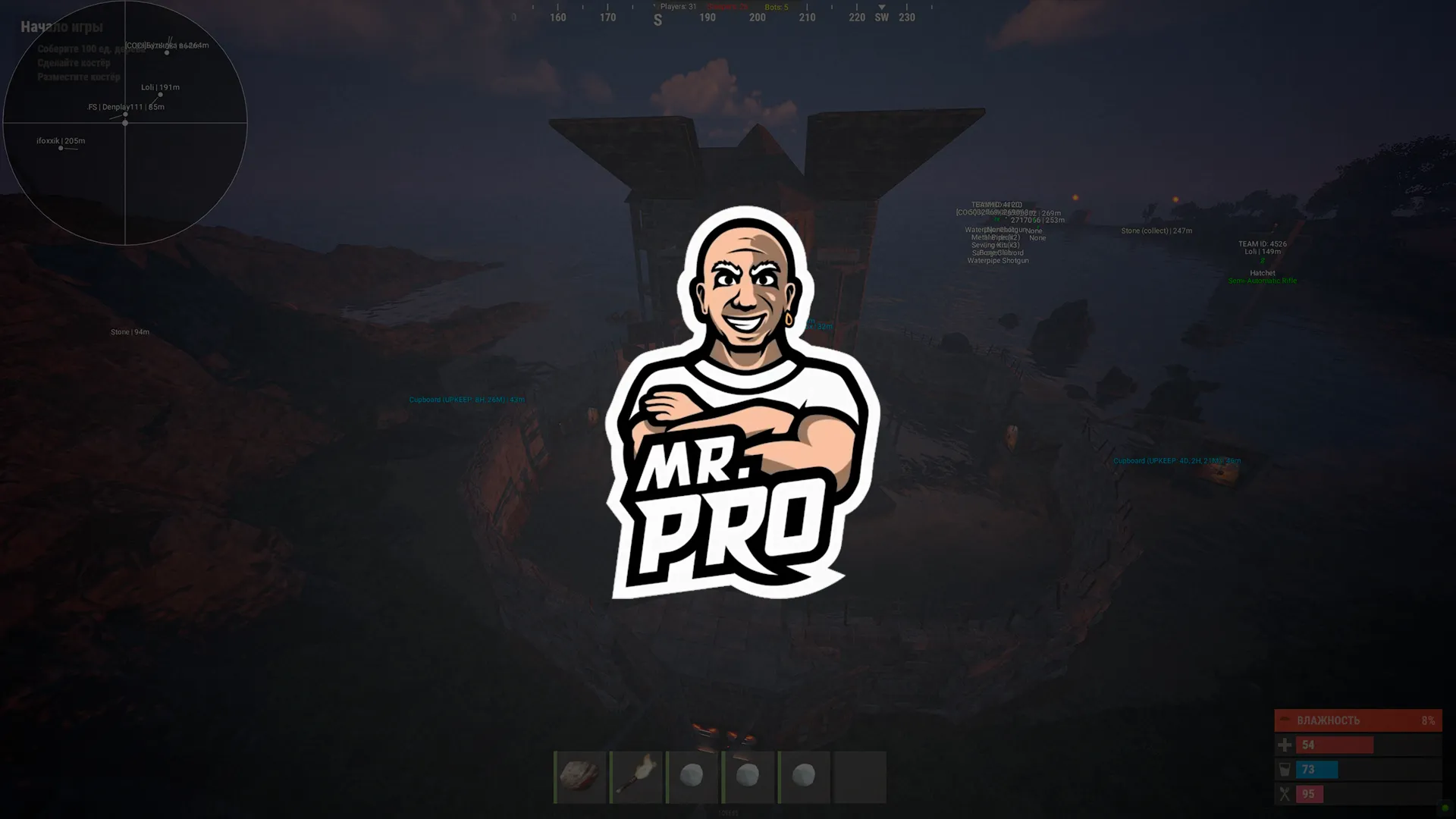 Приватный чит MrPro на раст