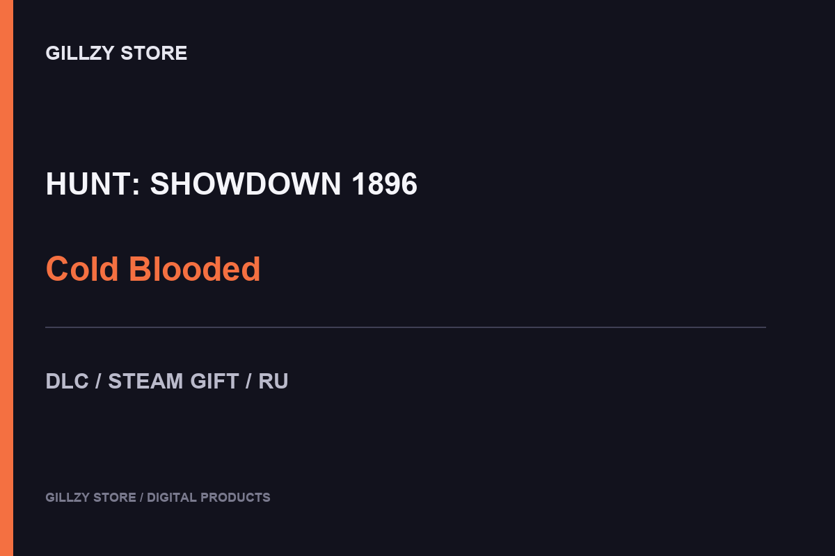 Hunt: Showdown — Cold Blooded