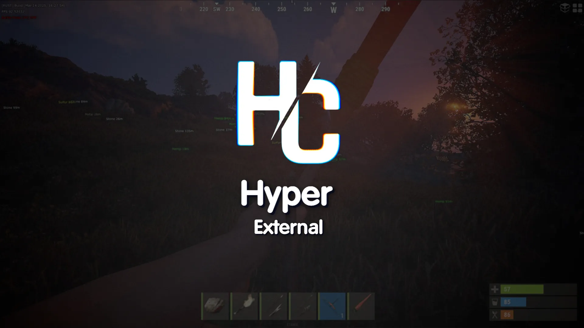 Приватный чит Hyper Externl на RUST