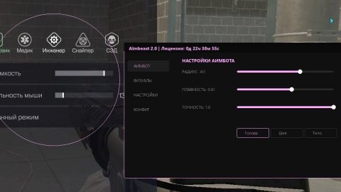 Приватный чит AIMBEAST WARFACE